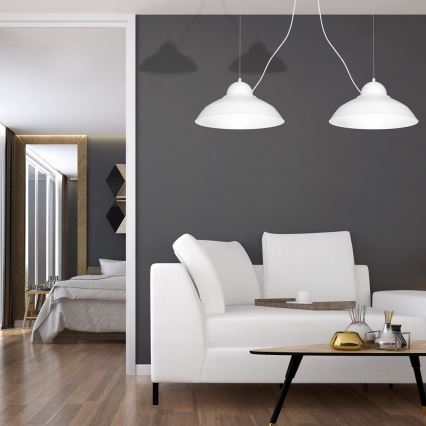 Lampadario a sospensione con filo GUSTAV 2xE27/60W/230V