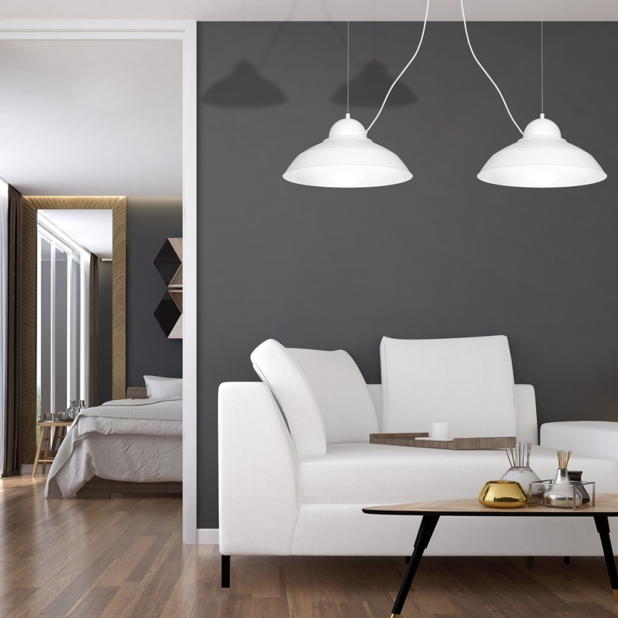 Lampadario a sospensione con filo GUSTAV 2xE27/60W/230V