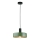 Lampadario a sospensione con filo HAKI 1xE27/60W/230V verde/nero