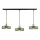 Lampadario a sospensione con filo HAKI 3xE27/60W/230V verde/nero/cromo lucido