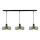 Lampadario a sospensione con filo HAKI 3xE27/60W/230V verde/nero