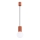 Lampadario a sospensione con filo HALO 1xG9/8W/230V diametro 12 cm arancione
