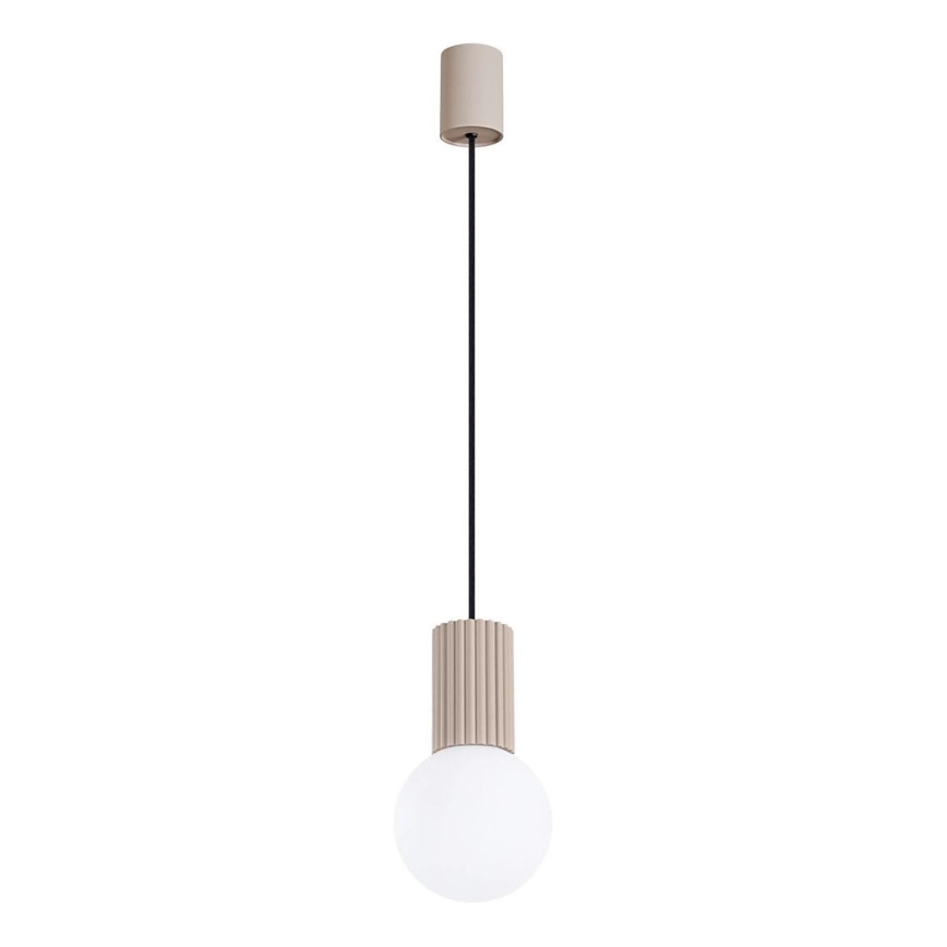 Lampadario a sospensione con filo HALO 1xG9/8W/230V diametro 12 cm beige
