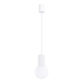 Lampadario a sospensione con filo HALO 1xG9/8W/230V diametro 12 cm bianco