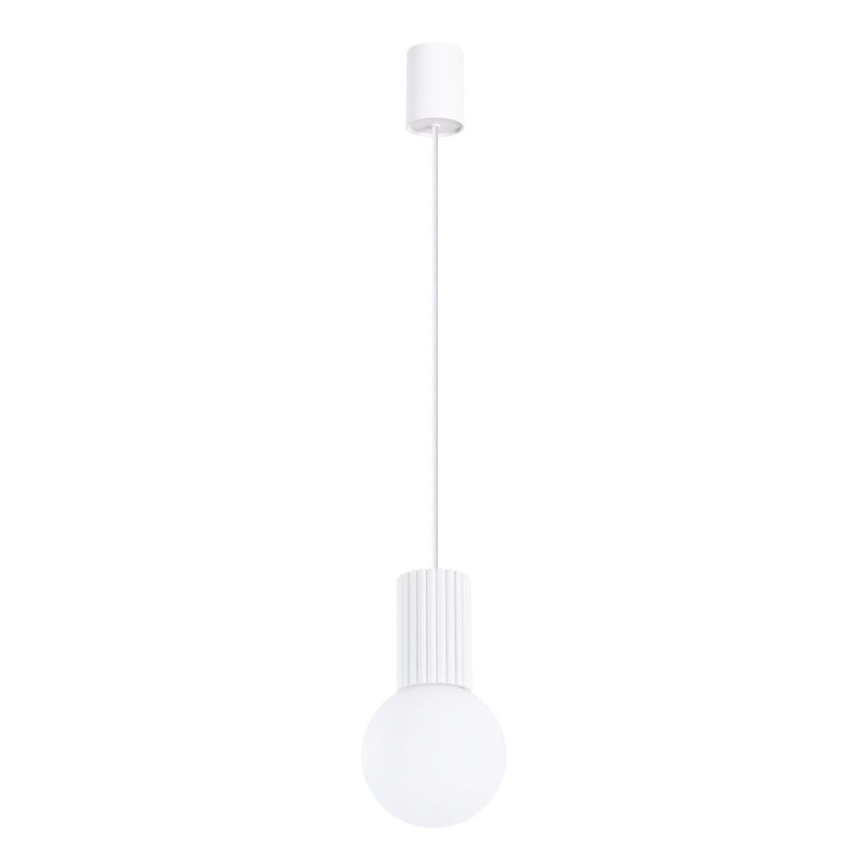 Lampadario a sospensione con filo HALO 1xG9/8W/230V diametro 12 cm bianco