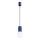 Lampadario a sospensione con filo HALO 1xG9/8W/230V diametro 12 cm blu