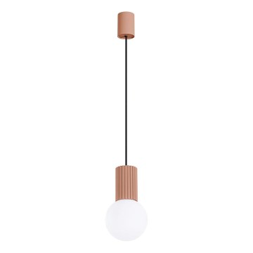Lampadario a sospensione con filo HALO 1xG9/8W/230V diametro 12 cm marrone