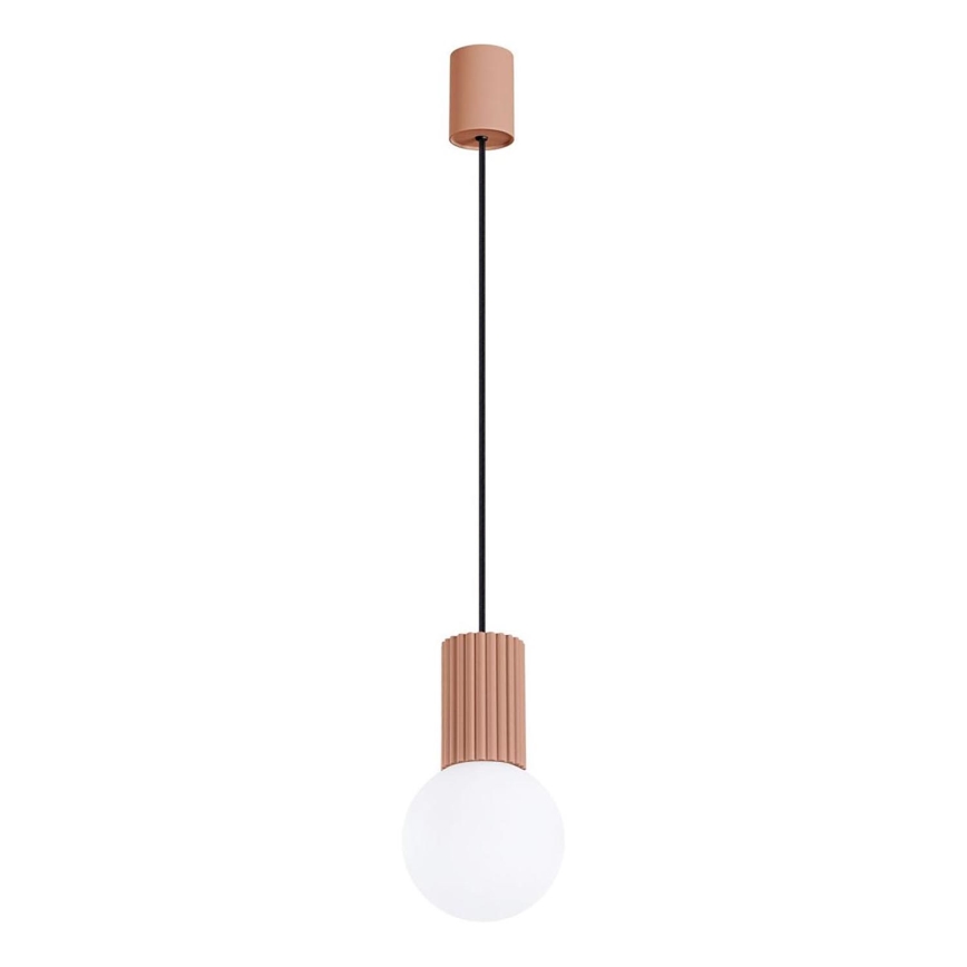 Lampadario a sospensione con filo HALO 1xG9/8W/230V diametro 12 cm marrone