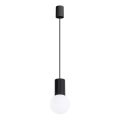 Lampadario a sospensione con filo HALO 1xG9/8W/230V diametro 12 cm nero