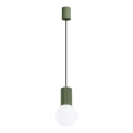 Lampadario a sospensione con filo HALO 1xG9/8W/230V diametro 12 cm verde