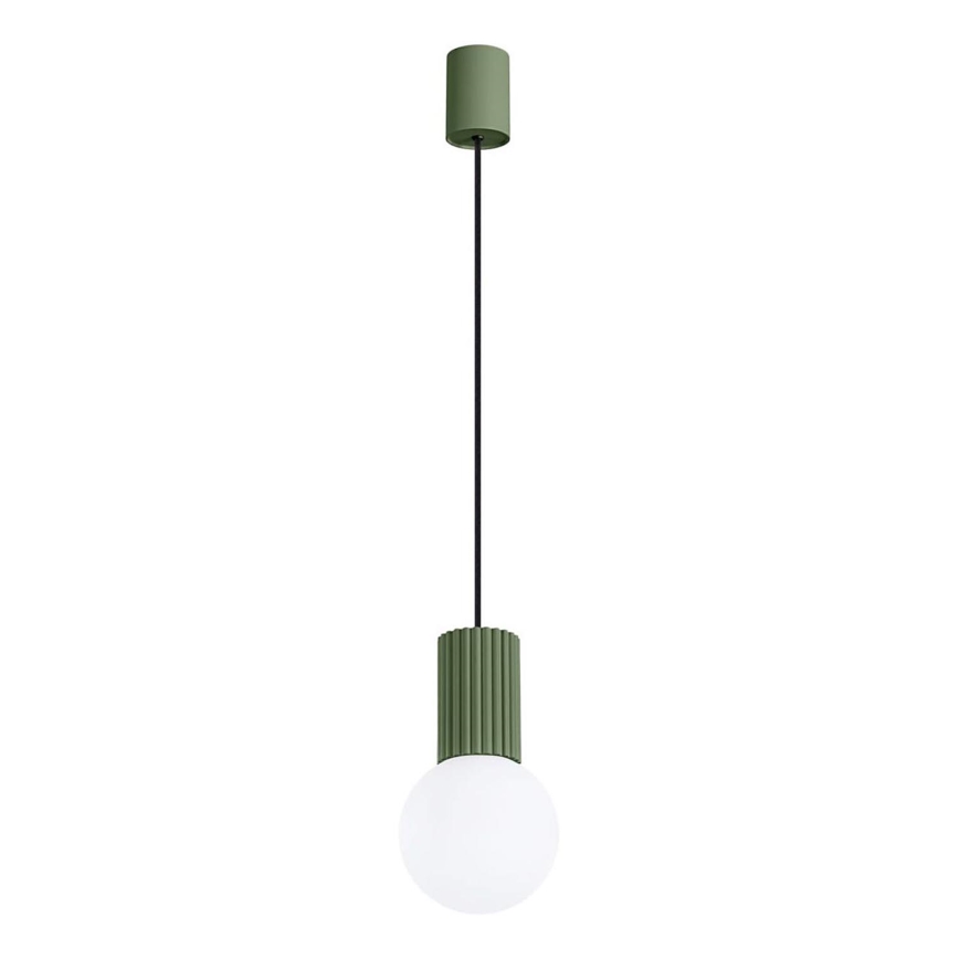 Lampadario a sospensione con filo HALO 1xG9/8W/230V diametro 12 cm verde