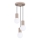 Lampadario a sospensione con filo HALO 3xG9/8W/230V diametro 25 cm beige