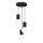 Lampadario a sospensione con filo HALO 3xG9/8W/230V diametro 25 cm nero