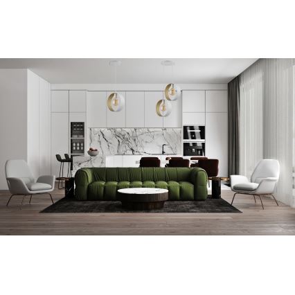 Lampadario a sospensione con filo HAPPY 1xE27/60W/230V bianco/oro