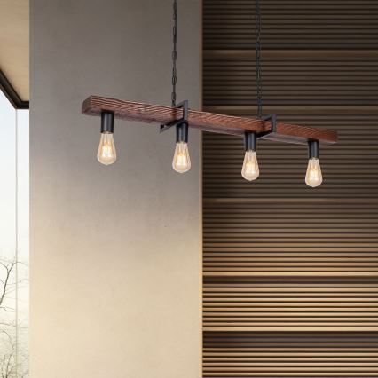 Lampadario a sospensione con filo HARD 4xE27/60W/230V