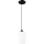 Lampadario a sospensione con filo HARMA 1xE27/15W/230V diametro 14 cm bianco/nero