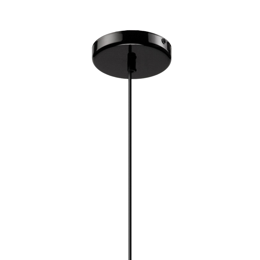 Lampadario a sospensione con filo HARMA 1xE27/15W/230V diametro 20 cm bianco/nero