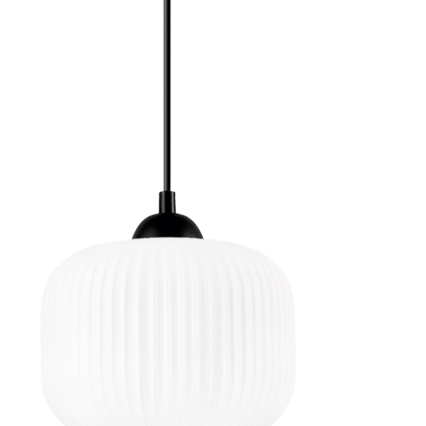 Lampadario a sospensione con filo HARMA 1xE27/15W/230V diametro 20 cm bianco/nero