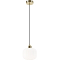 Lampadario a sospensione con filo HARMA 1xE27/15W/230V diametro 20 cm bianco/oro