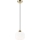 Lampadario a sospensione con filo HARMA 1xE27/15W/230V diametro 20 cm bianco/oro