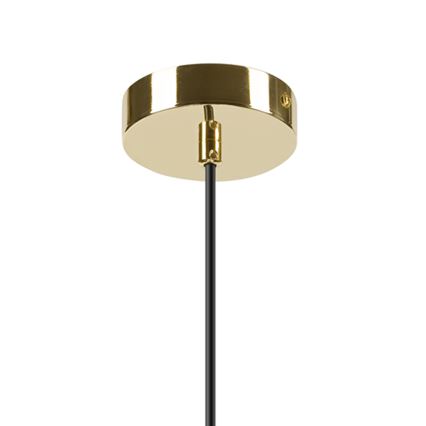 Lampadario a sospensione con filo HARMA 1xE27/15W/230V diametro 20 cm bianco/oro