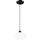 Lampadario a sospensione con filo HARMA 1xE27/15W/230V diametro 25 cm bianco/nero