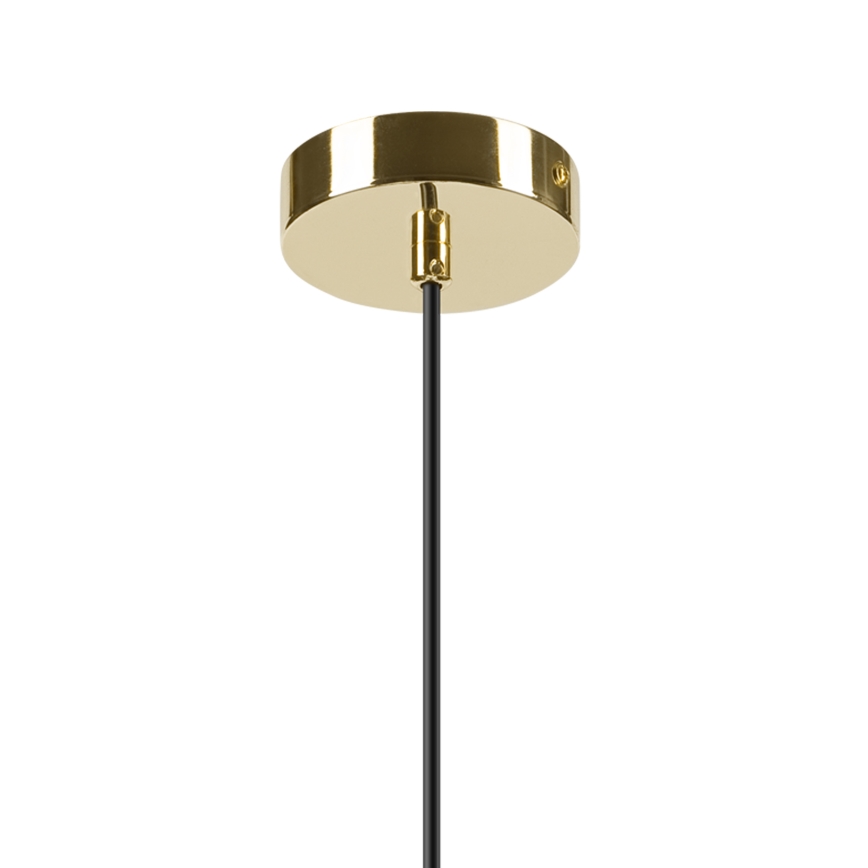 Lampadario a sospensione con filo HARMA 1xE27/15W/230V diametro 25 cm bianco/oro