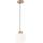 Lampadario a sospensione con filo HARMONY 1xE27/15W/230V diametro 20 cm bianco/quercia