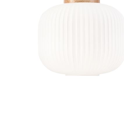 Lampadario a sospensione con filo HARMONY 1xE27/15W/230V diametro 20 cm bianco/quercia