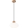 Lampadario a sospensione con filo HARMONY 1xE27/15W/230V diametro 25 cm bianco/quercia