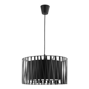 Lampadario a sospensione con filo HARMONY BLACK 1xE27/60W/230V