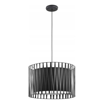 Lampadario a sospensione con filo HARMONY BLACK 3xE27/60W/230V