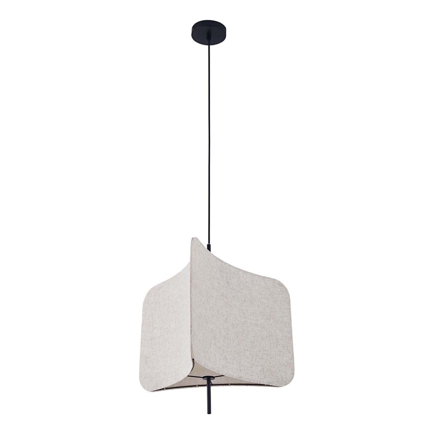 Lampadario a sospensione con filo HAVANA 1xE27/20W/230V diametro 50 cm beige