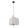 Lampadario a sospensione con filo HAVANA 1xE27/20W/230V diametro 50 cm beige