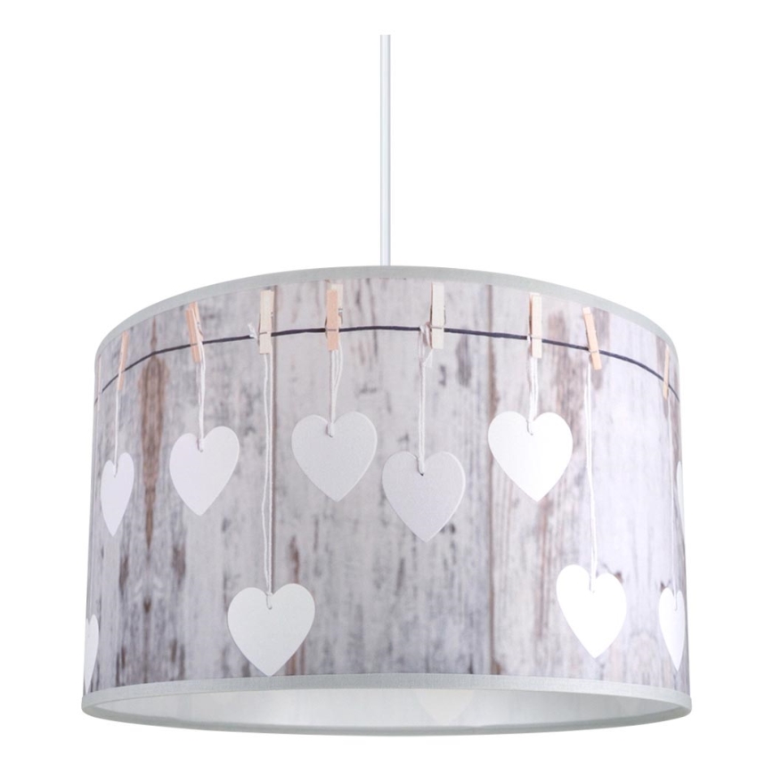 Lampadario a sospensione con filo HEART 1xE27/60W/230V