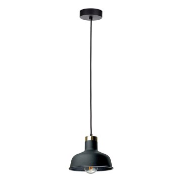 Lampadario a sospensione con filo HEBE 1xE27/60W/230V nero