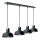 Lampadario a sospensione con filo HEBE 4xE27/60W/230V nero