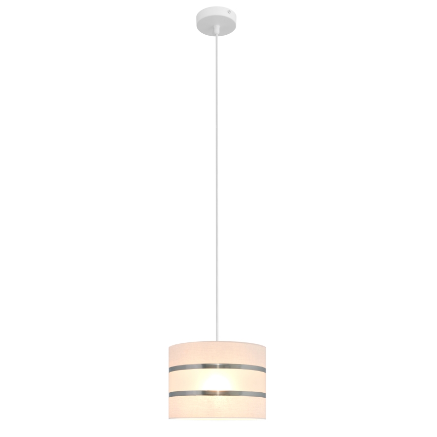 Lampadario a sospensione con filo HELEN 1xE27/15W/230V diametro 20 cm bianco