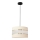 Lampadario a sospensione con filo HELEN 1xE27/15W/230V diametro 20 cm color crema/nero/oro