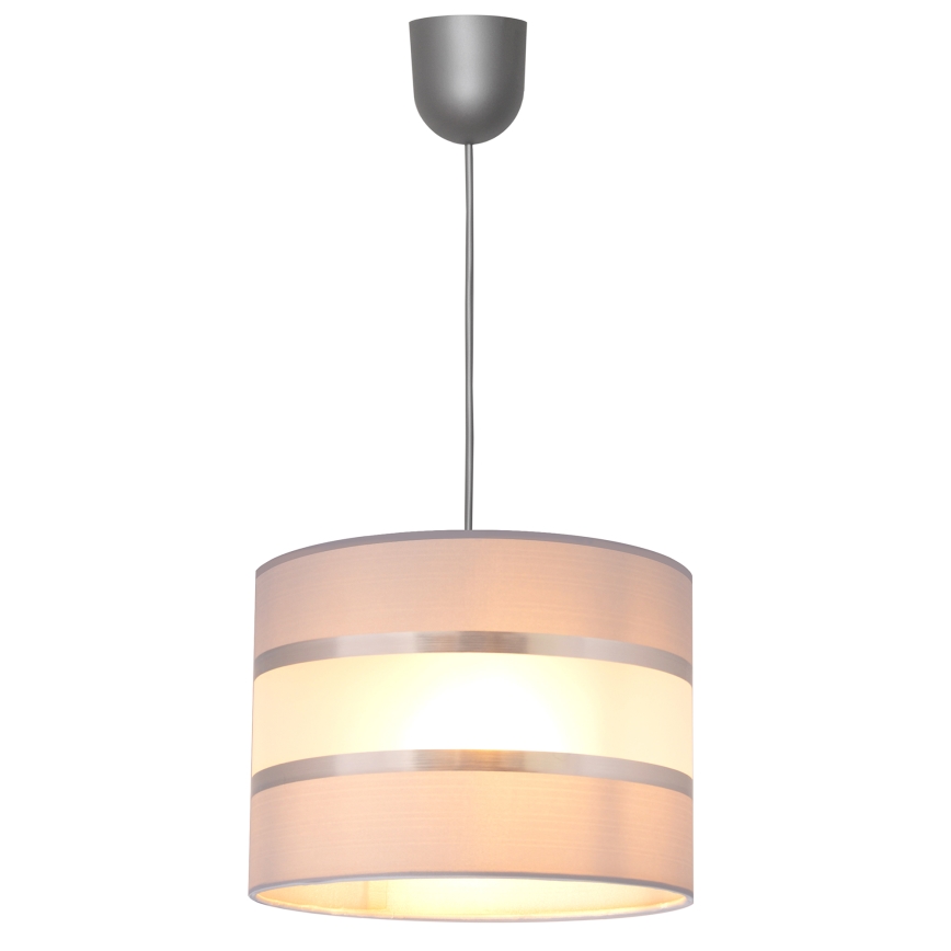 Lampadario a sospensione con filo HELEN 1xE27/15W/230V diametro 20 cm grigio/argento
