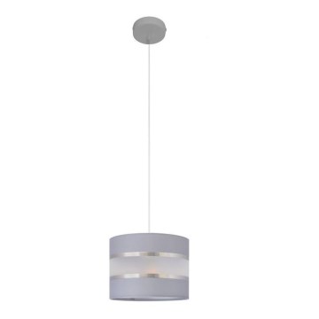 Lampadario a sospensione con filo HELEN 1xE27/15W/230V diametro 20 cm grigio/argento