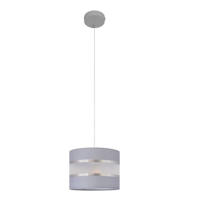 Lampadario a sospensione con filo HELEN 1xE27/15W/230V diametro 20 cm grigio/argento