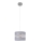 Lampadario a sospensione con filo HELEN 1xE27/15W/230V diametro 20 cm grigio/argento