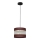 Lampadario a sospensione con filo HELEN 1xE27/15W/230V diametro 20 cm marrone/nero/oro