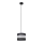 Lampadario a sospensione con filo HELEN 1xE27/15W/230V diametro 20 cm nero/argento
