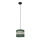 Lampadario a sospensione con filo HELEN 1xE27/15W/230V diametro 20 cm verde/oro