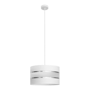 Lampadario a sospensione con filo HELEN 1xE27/15W/230V diametro 35 cm bianco
