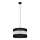 Lampadario a sospensione con filo HELEN 1xE27/15W/230V diametro 35 cm nero/argento