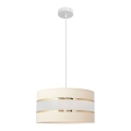 Lampadario a sospensione con filo HELEN 1xE27/15W/230V diametro 40 cm color crema/oro