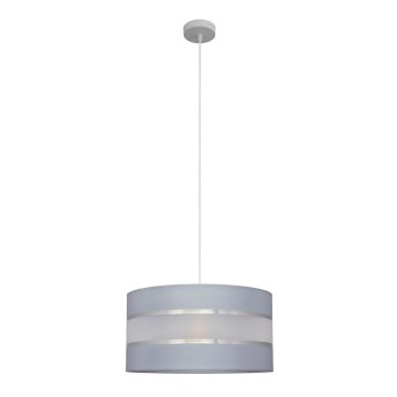 Lampadario a sospensione con filo HELEN 1xE27/15W/230V diametro 40 cm grigio/argento
